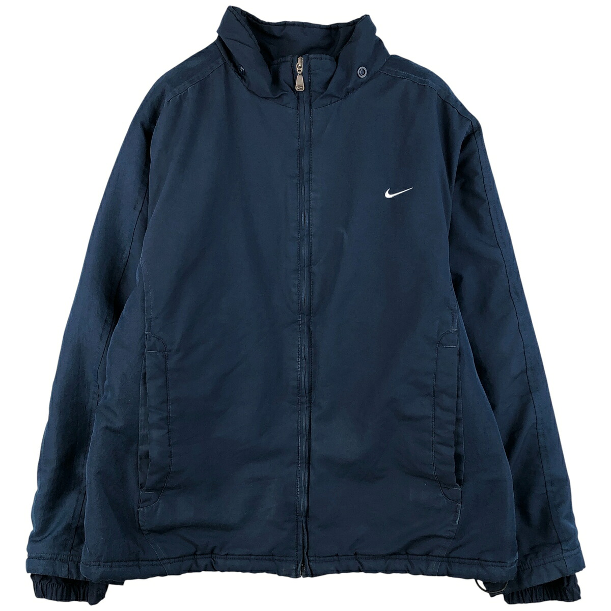 古着 00'S ナイキ NIKE バックロゴ 中綿ジャケット パファージャケット メンズM相当 /eaa609158 【中古】 【260125】 【NH-2508】 ネイビー系 春秋冬