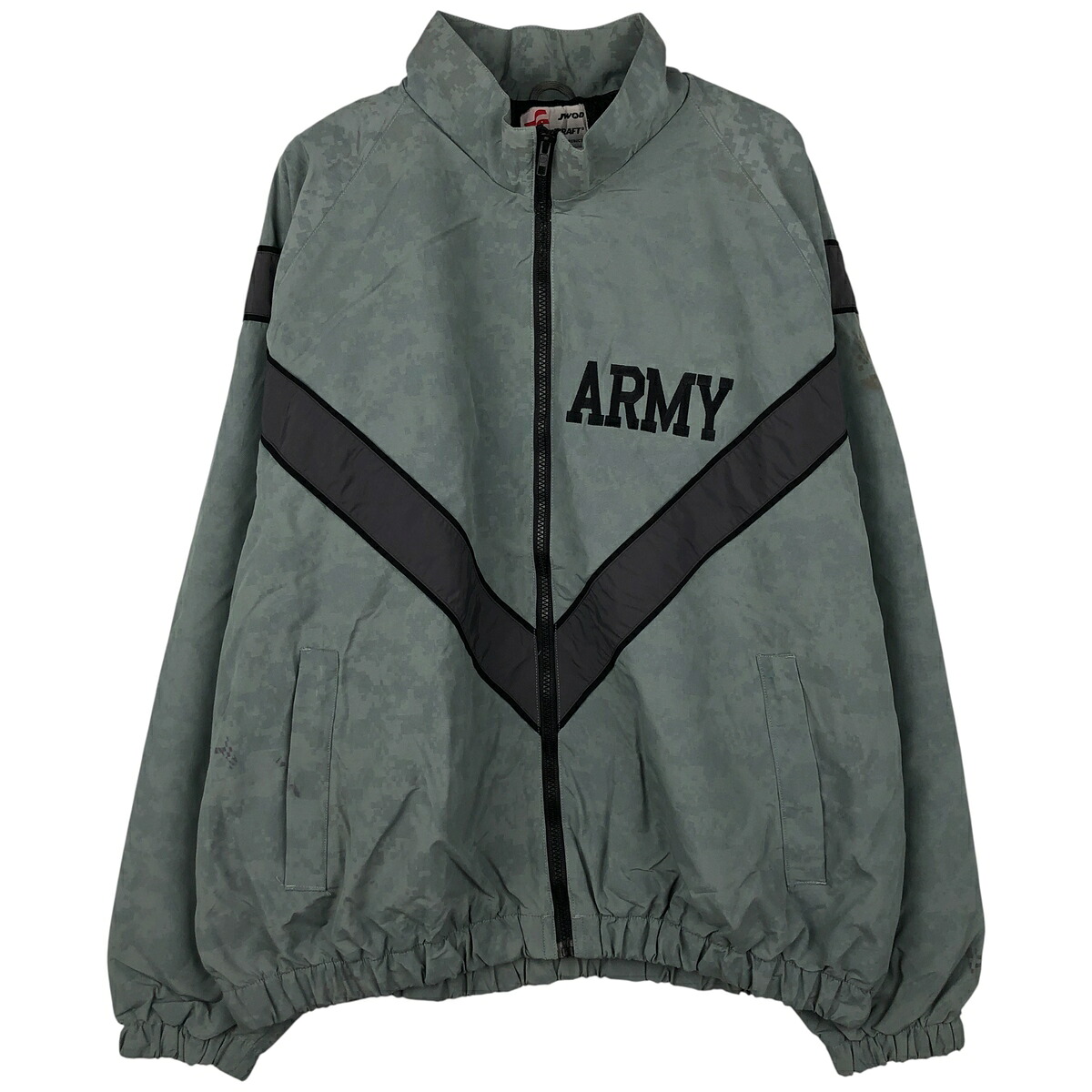 古着 00'S 米軍実品 SKILCRAFT PFU トレーニングジャケット ACU デジタルカモ ナイロンジャケット LARGE/REGULAR メンズL相当 /eaa609211 【中古】 【260123】 【NH-2508】 グレー系 春秋冬