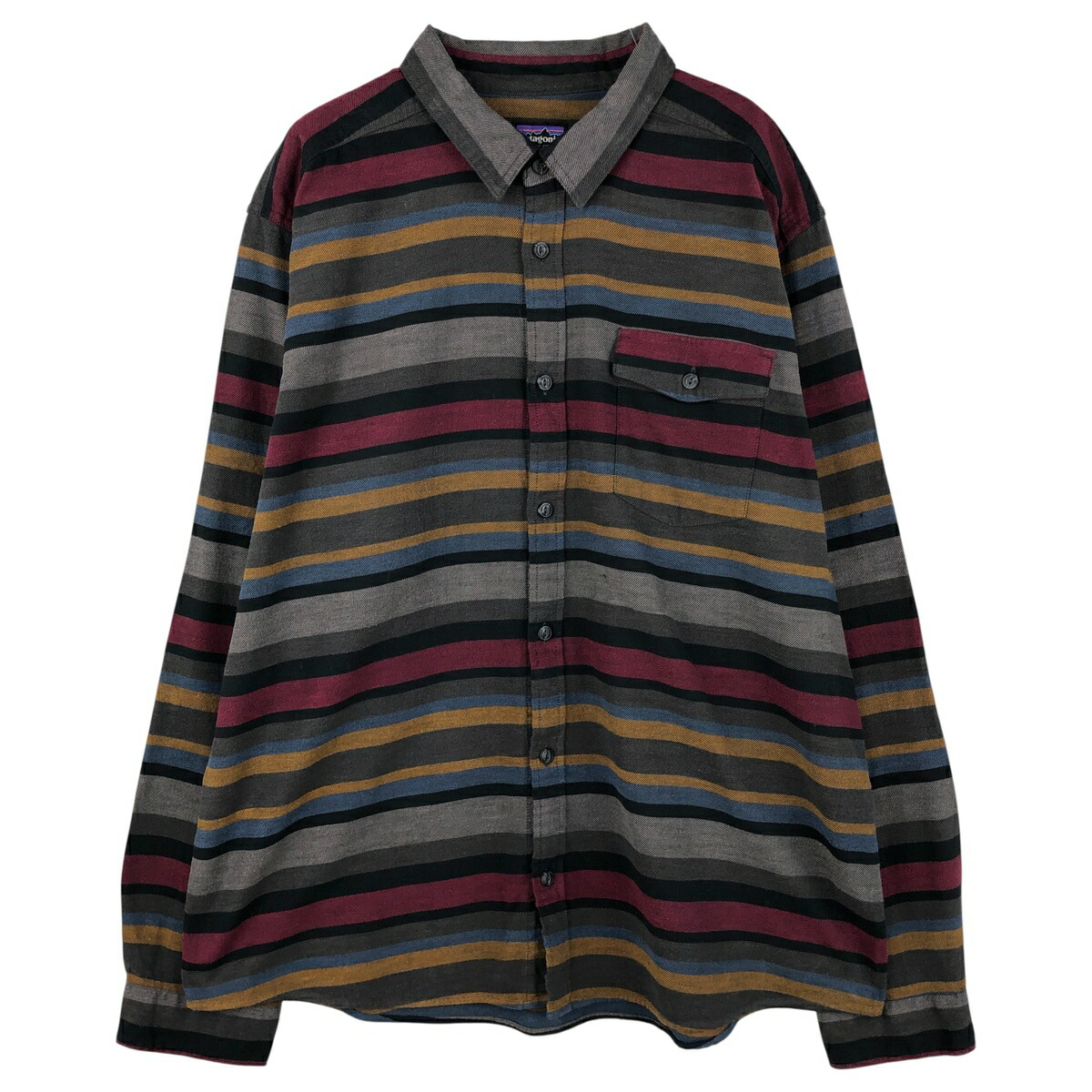 古着 パタゴニア Patagonia ライトウェイト フィヨルド STY54020FA18 ボーダー柄 長袖 フランネルシャツ メンズXL相当 /eaa609217 【中古】 【260117】 【NH-2508】 グレー系 春夏秋冬 10,472円
