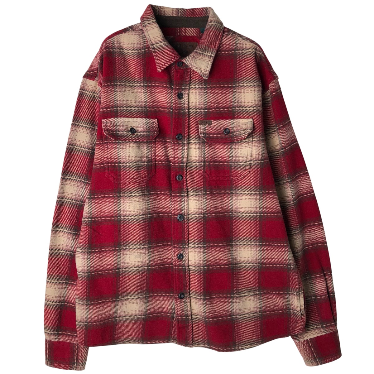 古着 オービス ORVIS オンブレチェック 長袖 フランネルチェックシャツ メンズL相当 /eaa609234 【中古】 【260205】 【NH-2508】 レッド系 春夏秋冬