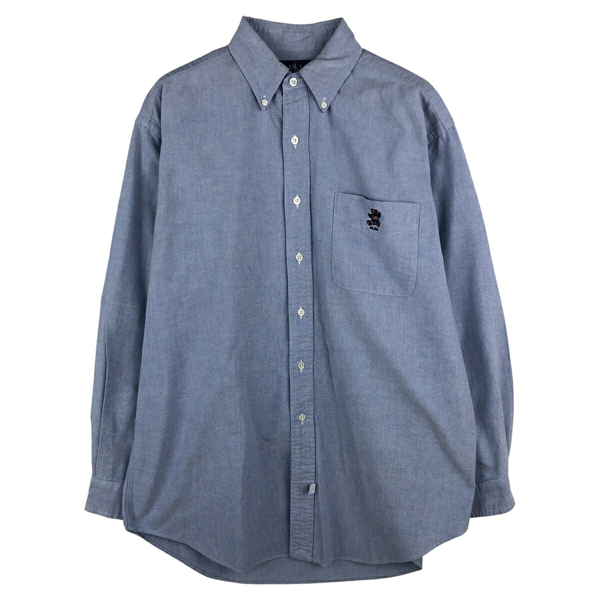 古着 ラルフローレン Ralph Lauren 長袖 ポロベア ボタンダウンシャツ メンズM相当 /eaa609365 【中古】 【260202】 【NH-2508】 ブルー系 春夏秋冬