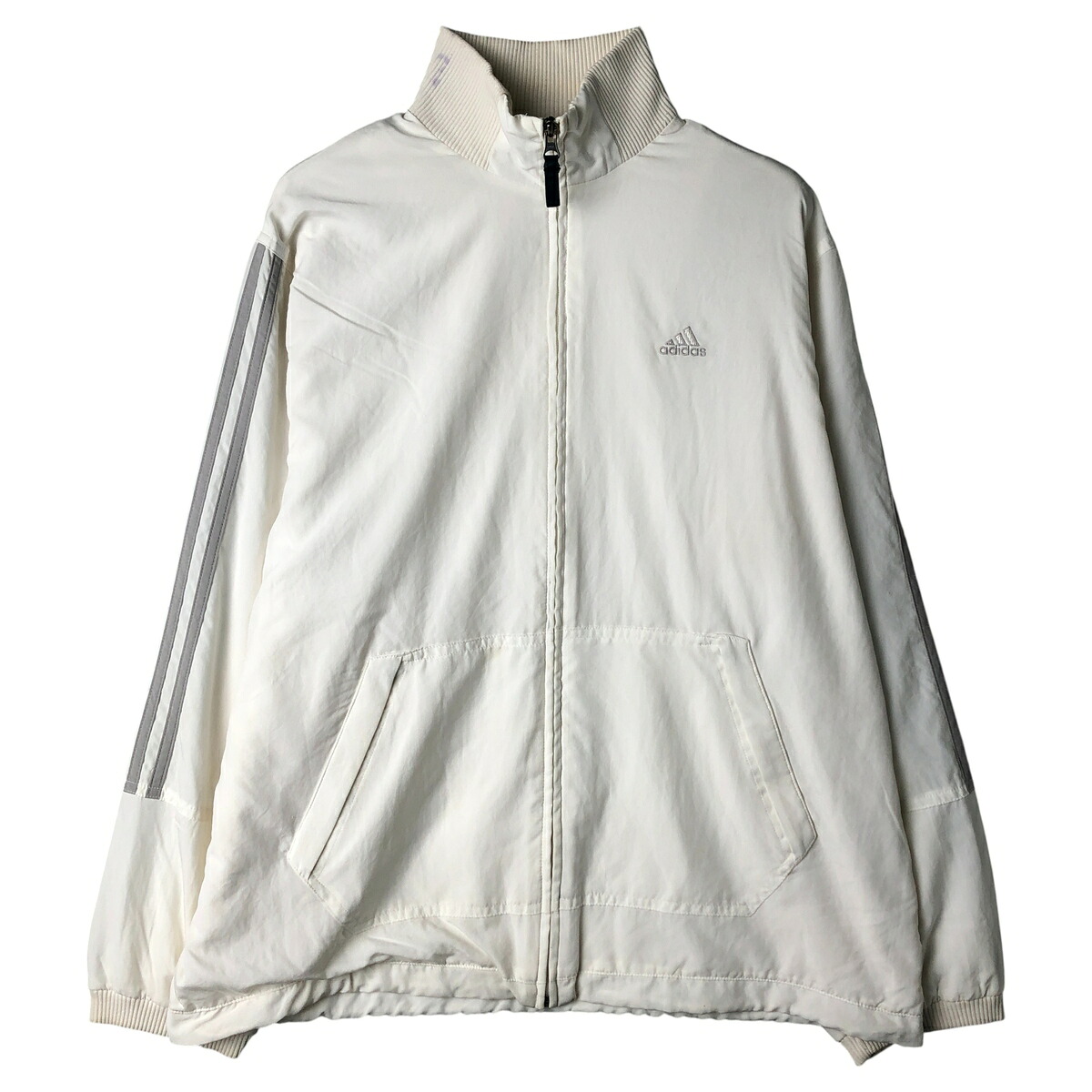 古着 00'S アディダス adidas ウインドブレーカー メンズL相当 /eaa609405 【中古】 【260119】 【NH-2508】 ホワイト系 春秋冬