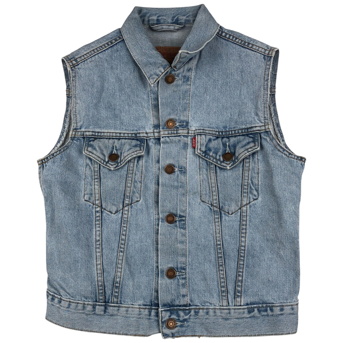古着 90\'S リーバイス Levi\'s 70491-04 デニムベスト メンズL相当 ヴィンテージ /eaa609769 【中古】 【260120】 【NH-2508】 ブルー系 春秋冬