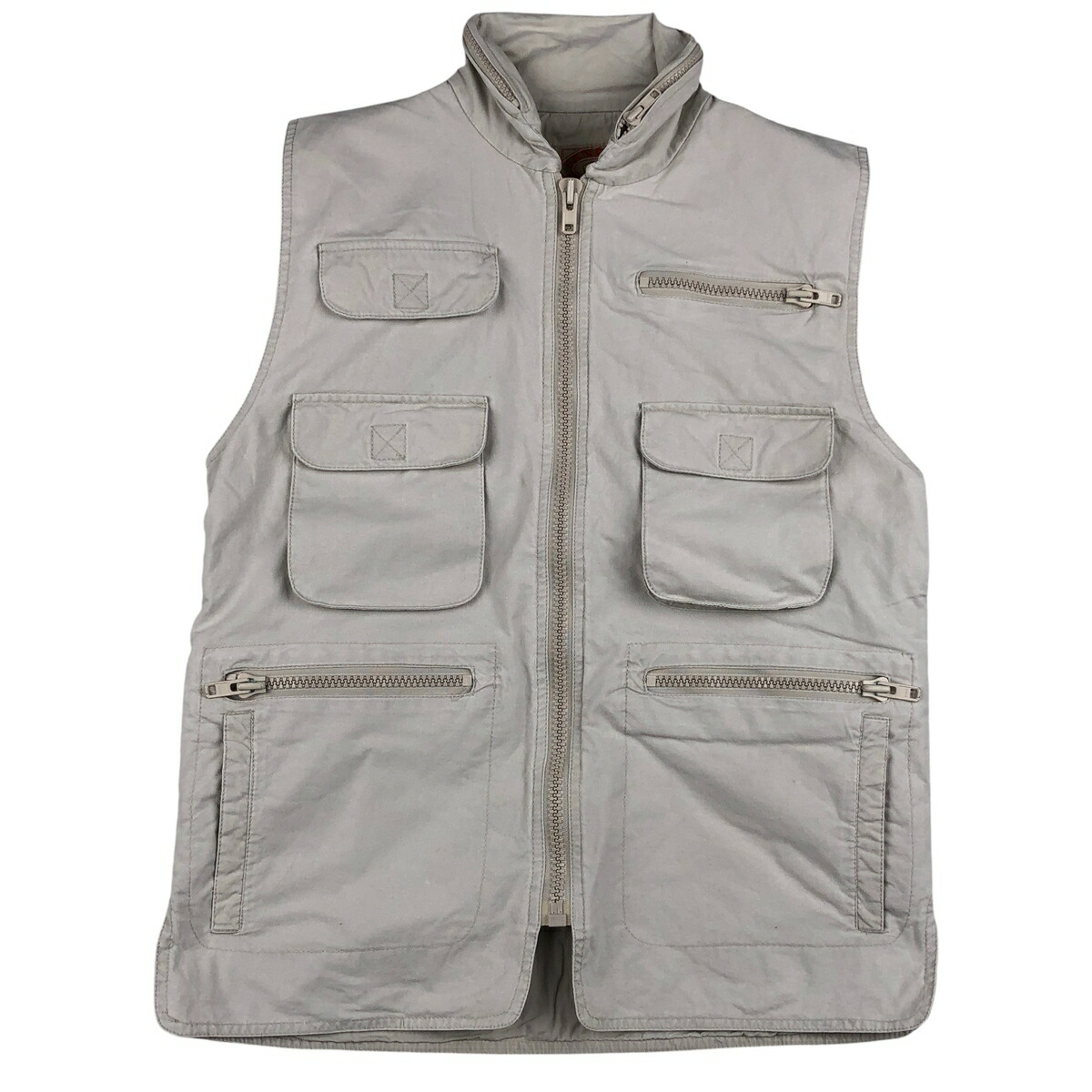 古着 80\'S バナナリパブリック BANANA REPUBLIC サファリベスト メンズS相当 ヴィンテージ /eaa609777 【中古】 【260121】 【NH-2508】 ホワイト系 春秋冬