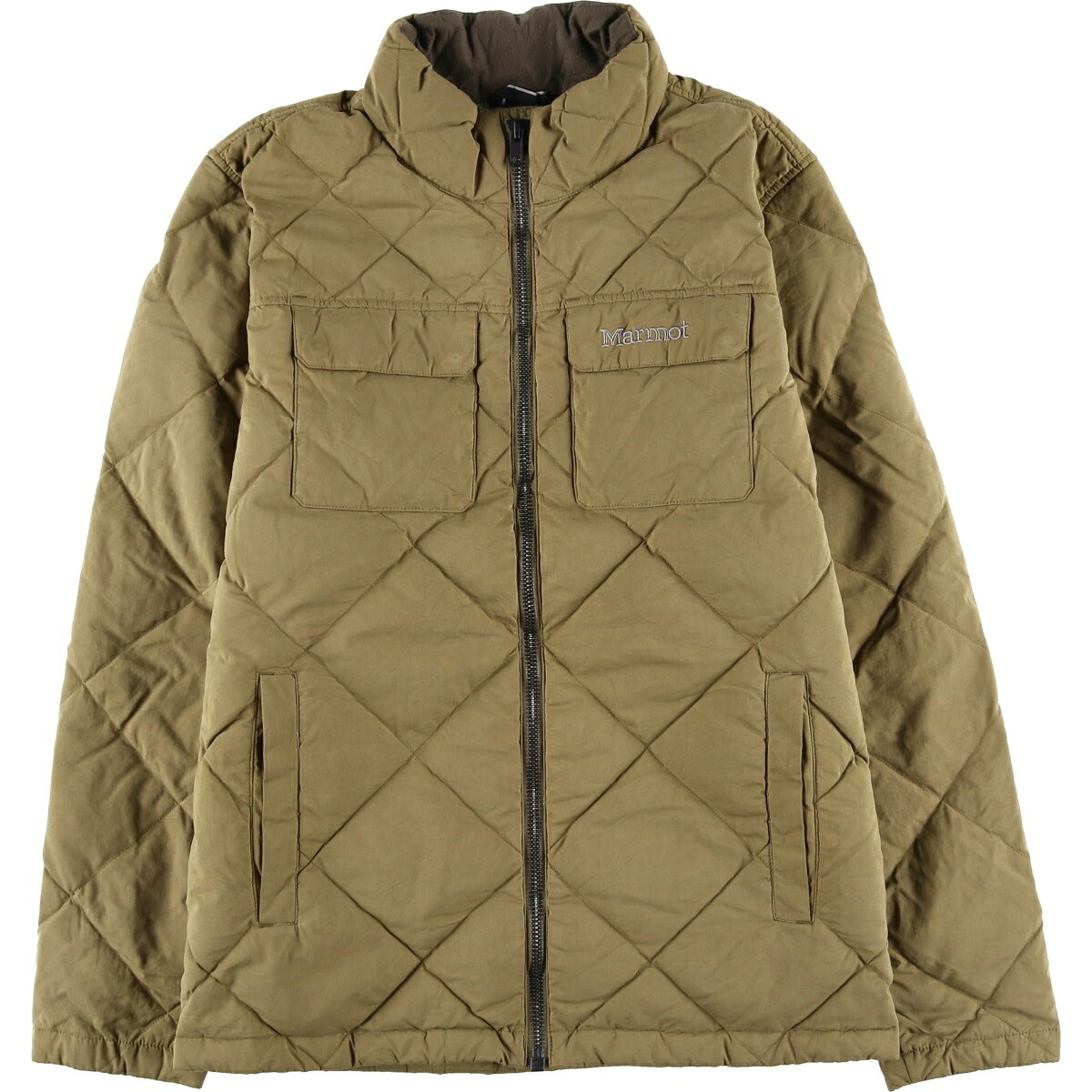 古着 00'S マーモット Marmot 600フィルパワー キルティング ダウンジャケット メンズM相当 /eaa609802 【中古】 【260118】 イエロー系 春秋冬