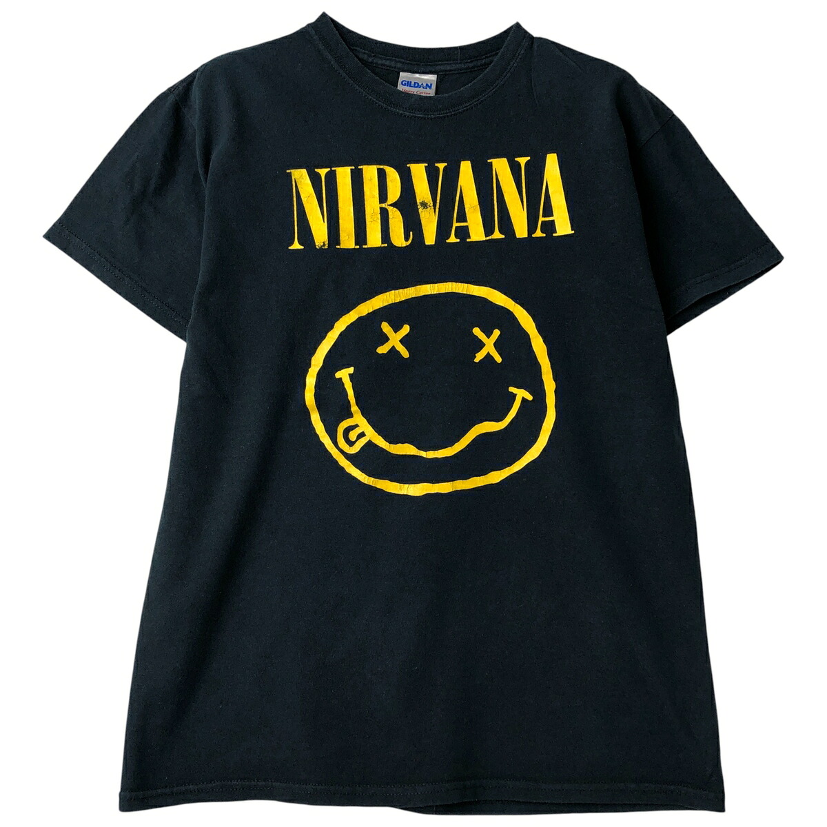 古着 ギルダン GILDAN NIRVANA ニルヴァーナ バンドTシャツ バンT メンズM相当 /eaa609995 【中古】 【260121】 【NH-2508】 ブラック系 春夏秋