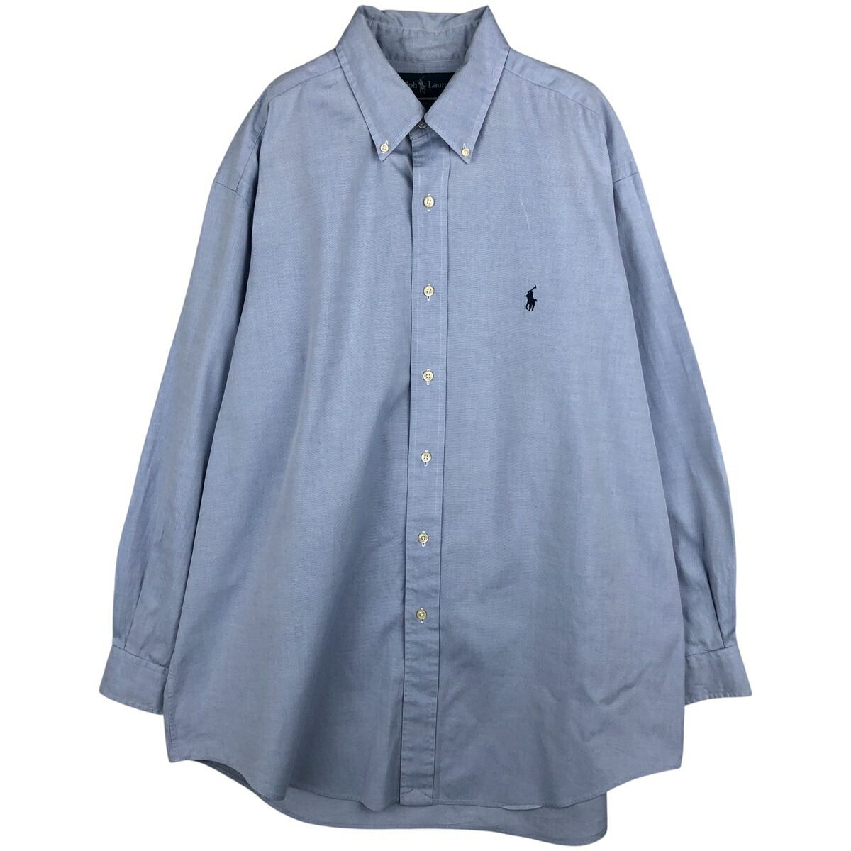 古着 ラルフローレン Ralph Lauren YARMOUTH 長袖 ボタンダウンシャツ メンズL相当 /eaa610118 【中古】 【260209】 ブルー系 春夏秋冬