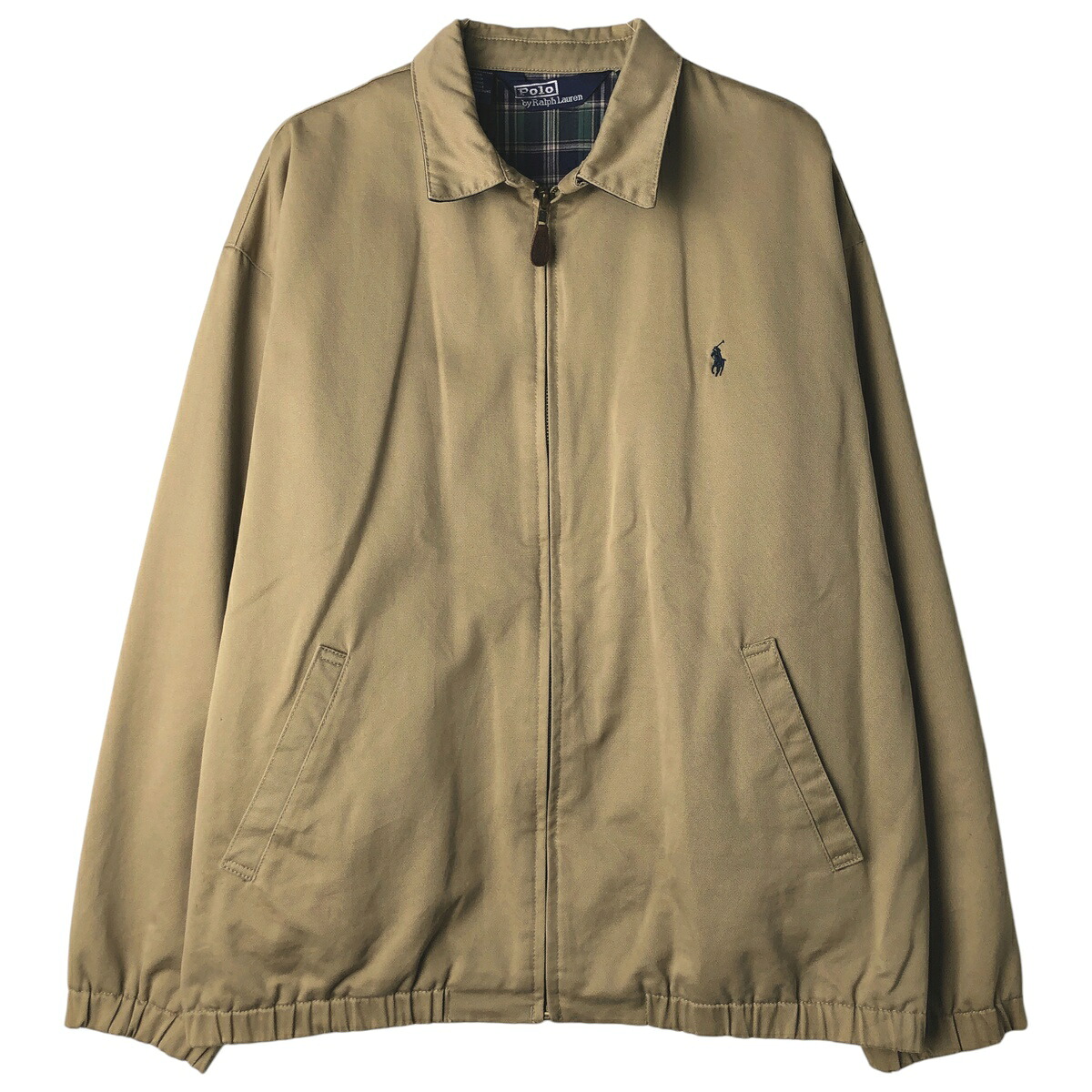 古着 ラルフローレン Ralph Lauren POLO by Ralph Lauren スイングトップ スポーツジャケット S メンズS相当 /eaa610437 【中古】 【260208】 ベージュ系 春秋冬