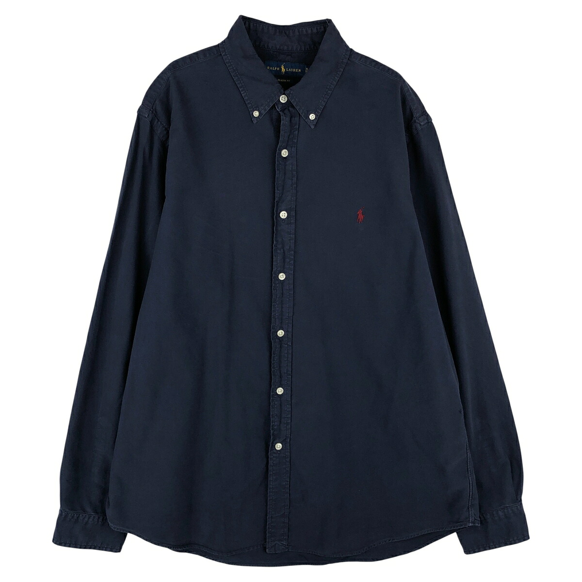 古着 ラルフローレン Ralph Lauren CLASSIC FIT クラシックフィット 長袖 ボタンダウンシャツ メンズXL相当 /eaa610574 【中古】 【260209】 ネイビー系 春夏秋冬 6,103円