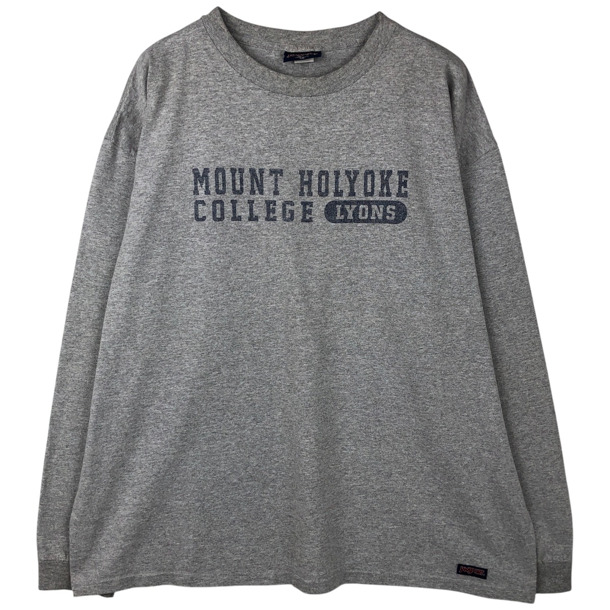 古着 90'S ジャンスポーツ JANSPORT カレッジ ロングTシャツ ロンT USA製 メンズXL相当 ヴィンテージ /eaa610664 【中古】 【260213】 グレー系 春夏秋