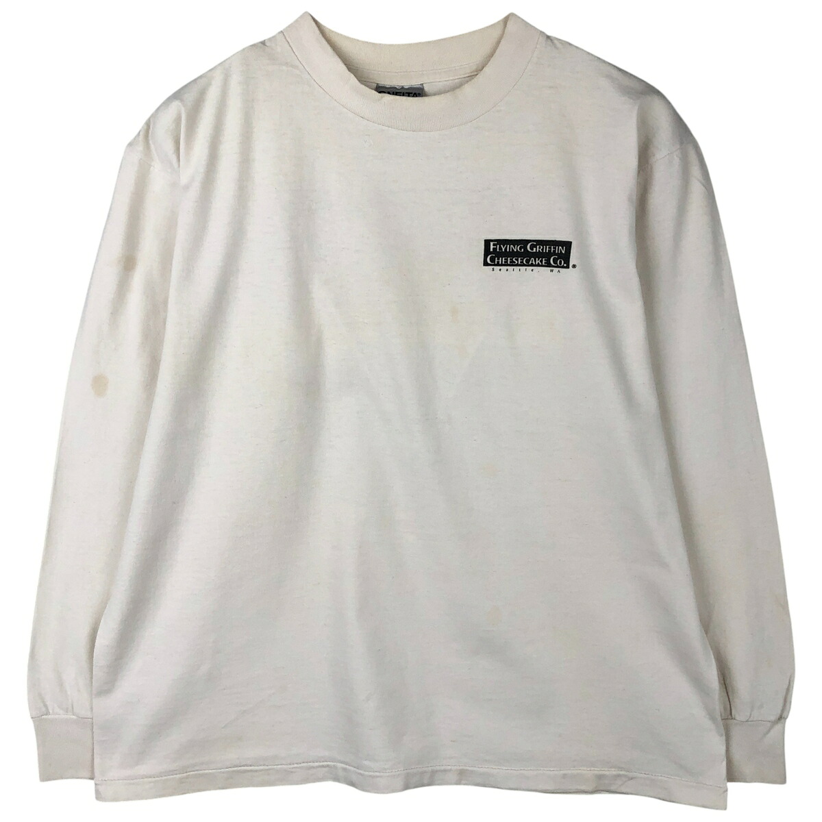 古着 90'S オニータ ONEITA アドバタイジング ロングTシャツ ロンT USA製 メンズL相当 ヴィンテージ /eaa610668 【中古】 【260213】 ホワイト系 春夏秋
