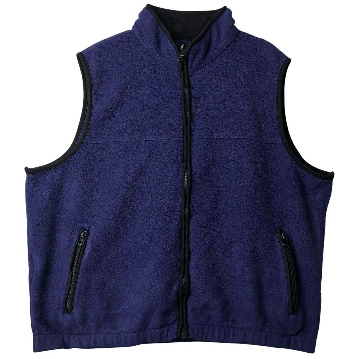 古着 90\'S エディーバウアー Eddie Bauer EBTEK フリースベスト メンズXXL相当 ヴィンテージ /eaa610749 【中古】 【260221】 【GR-NV】 ネイビー系 春秋冬