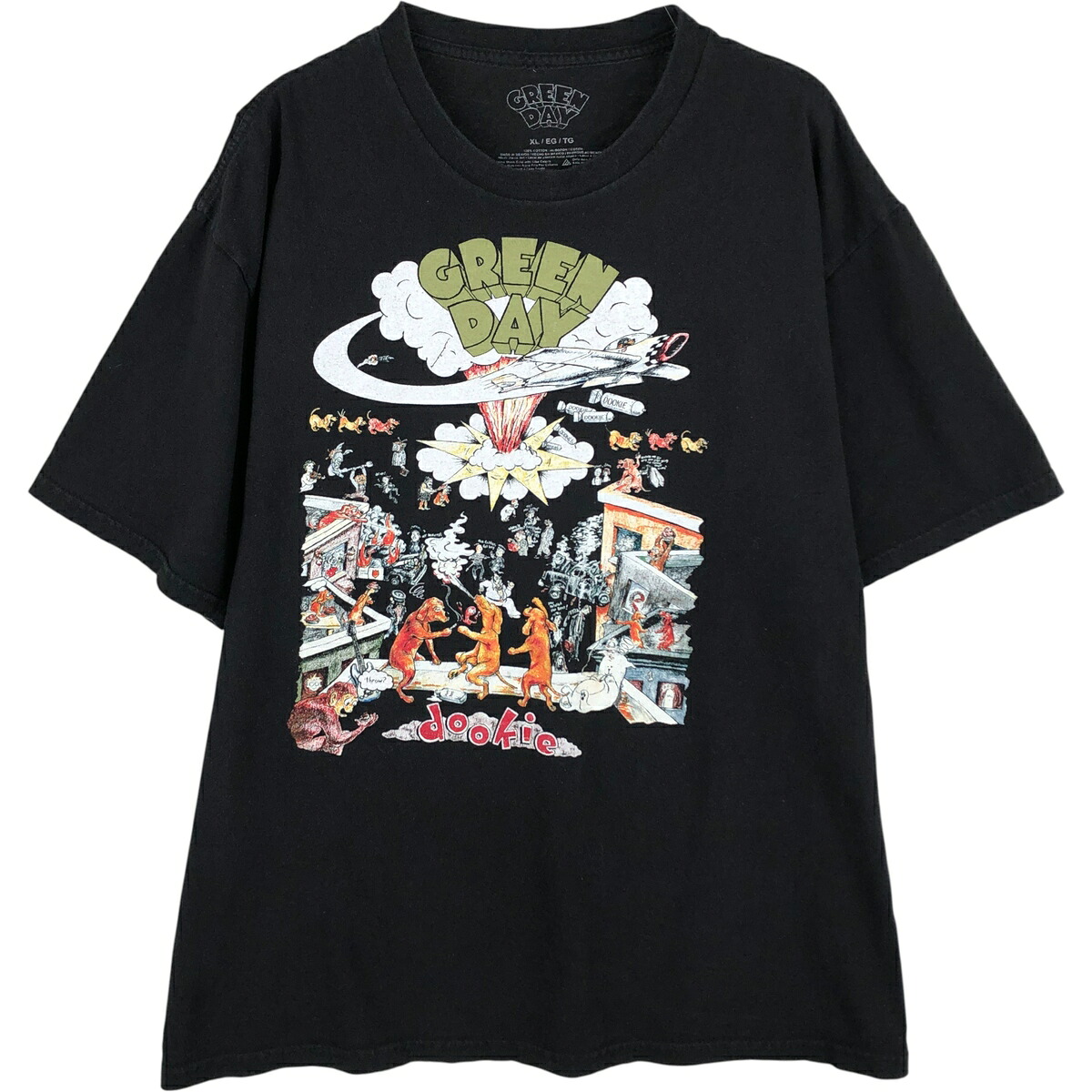 楽天市場】GREEN DAY グリーンデイ 半袖Tシャツ バンド ブラック 