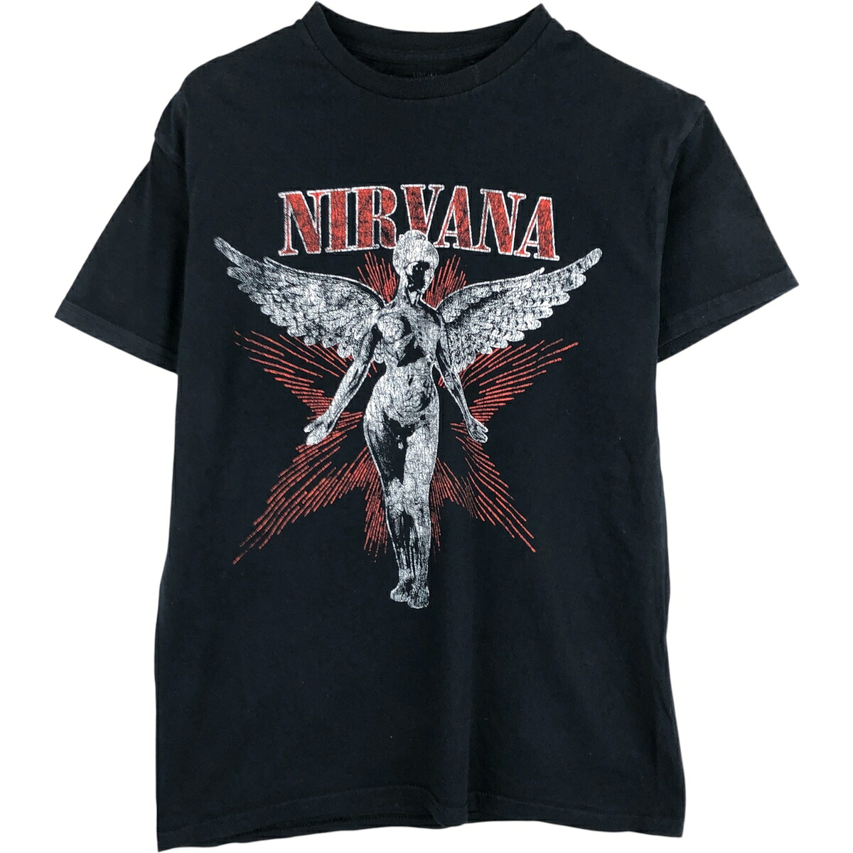 古着 NIRVANA ニルヴァーナ バンドTシャツ バンT メンズM相当 /eaa610985 【中古】 【260228】 ブラック系 春夏秋