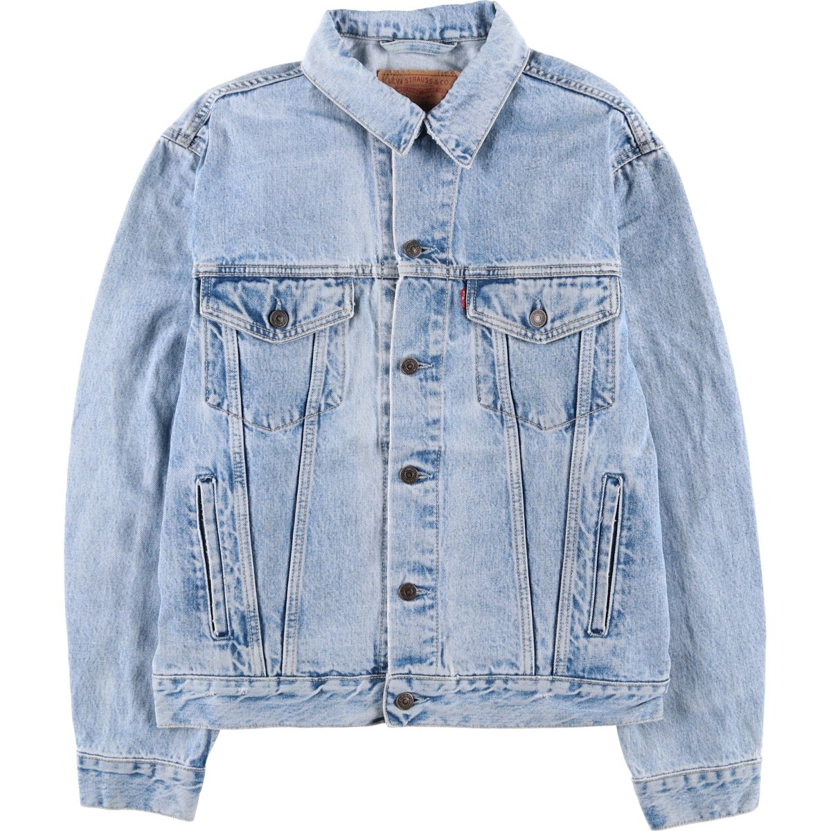 古着 90'S リーバイス Levi's ユーロモデル デニムジャケット Gジャン イタリア製 メンズL相当 ヴィンテージ /eaa611131 【中古】 【260131】 ブルー系 春秋冬