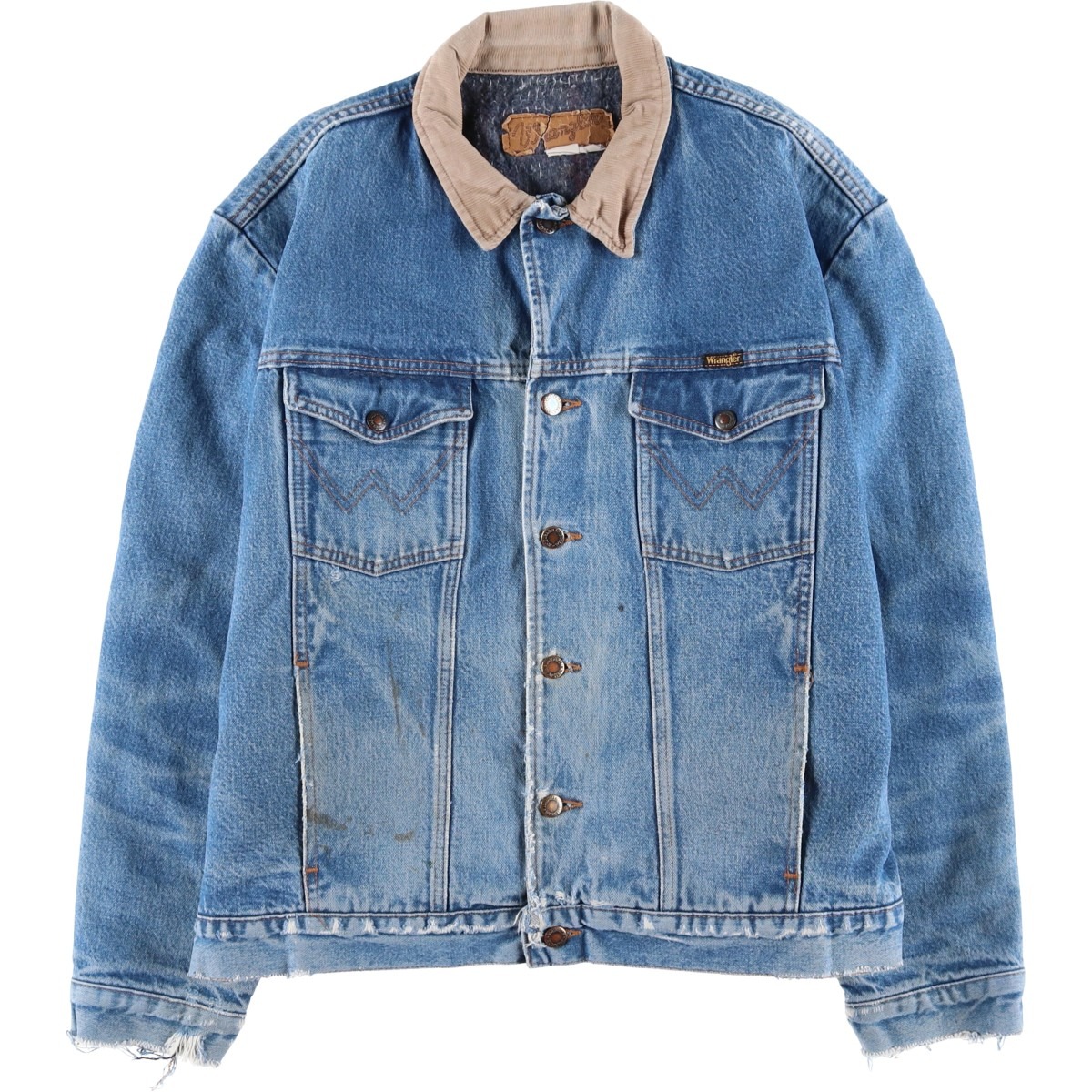 古着 90'S ラングラー Wrangler デニムジャケット Gジャン USA製 メンズXL相当 ヴィンテージ /eaa611134 【中古】 【260201】 ブルー系 春秋冬