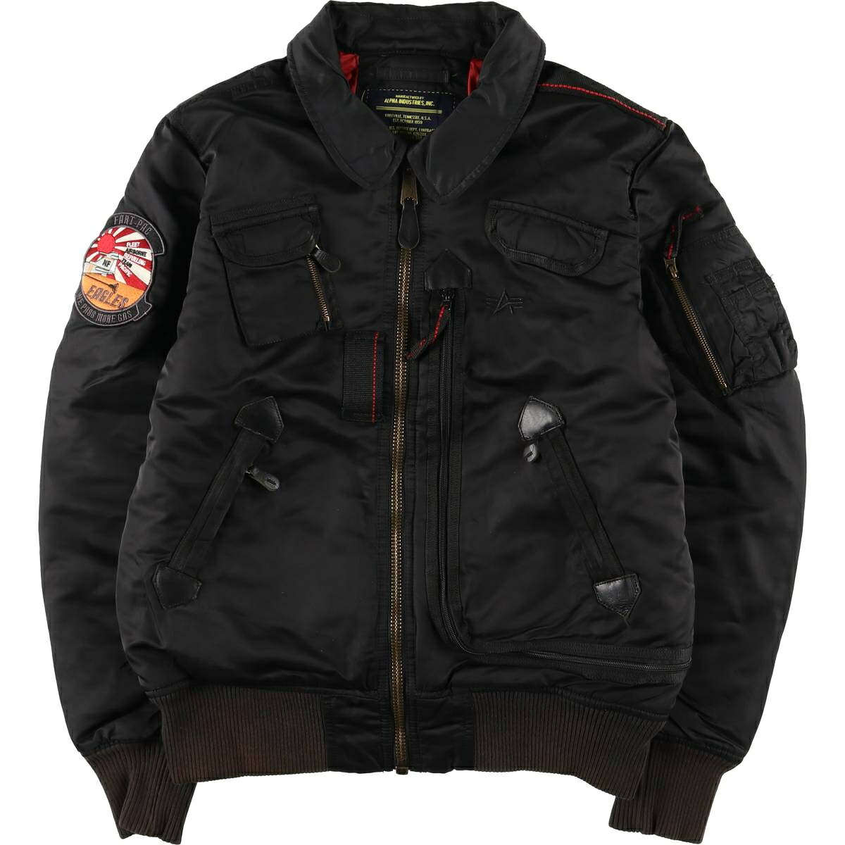 古着 民間品 アルファ ALPHA 中綿入り ミリタリー フライトジャケット メンズM相当 /eaa611149 【中古】 【260210】 【SS2606_10｜古着屋JAM