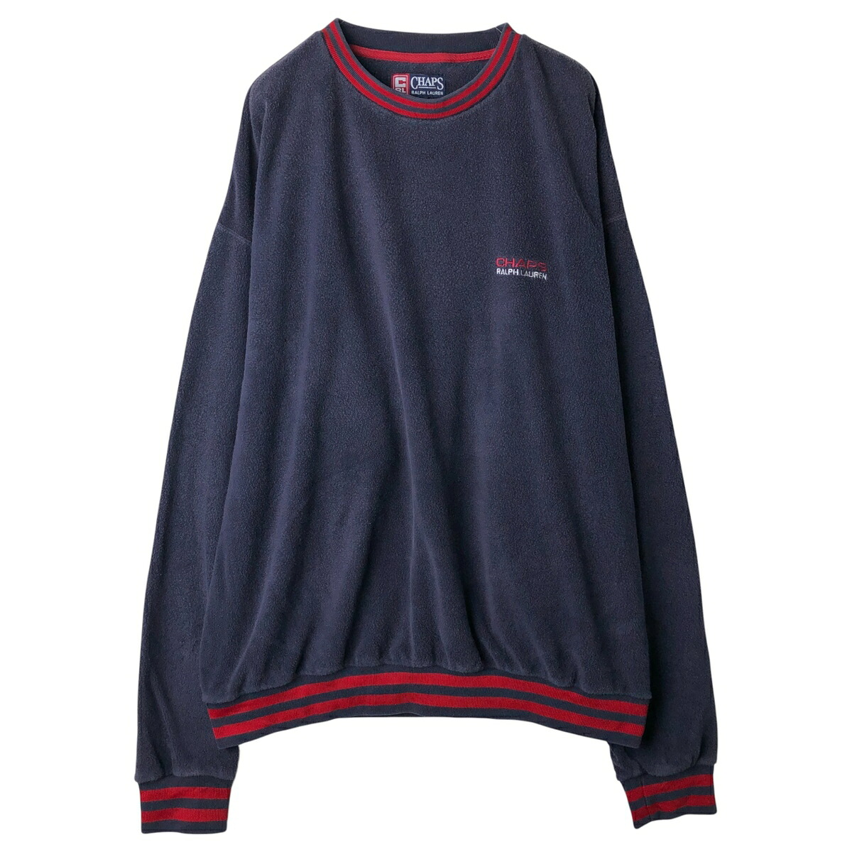 古着 ラルフローレン Ralph Lauren CHAPS チャップス フリーススウェットシャツ トレーナー メンズXXL相当 /eaa611192 【中古】 【260208】 ネイビー系 春夏秋冬