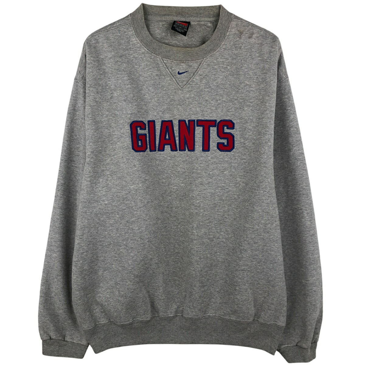 古着 00'S~ ナイキ NIKE TEAM NFL NEW YORK GIANTS ニューヨークジャイアンツ ロゴスウェットシャツ トレーナー メンズM相当 /eaa611224 【中古】 【260203】 【NH-2508】 グレー系 春夏秋冬