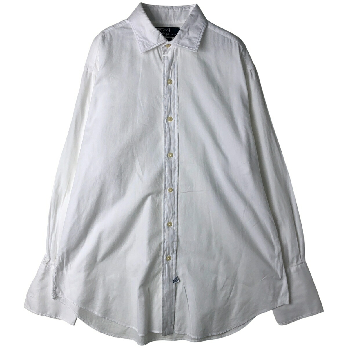古着 ラルフローレン Ralph Lauren POLO by Ralph Lauren PHILIP 長袖 コットンシャツ カフスシャツ メンズL相当 /eaa611398 【中古】 【260202】 【NH-2508】 ホワイト系 春夏秋冬
