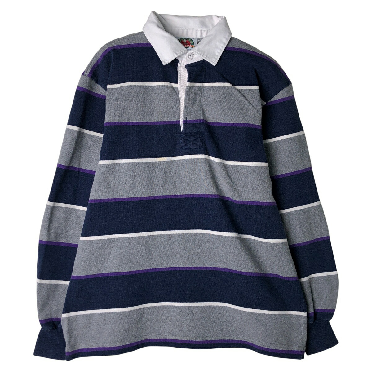 楽天市場】古着 Barbarian バーバリアン ボーダー 長袖 ラガーシャツ