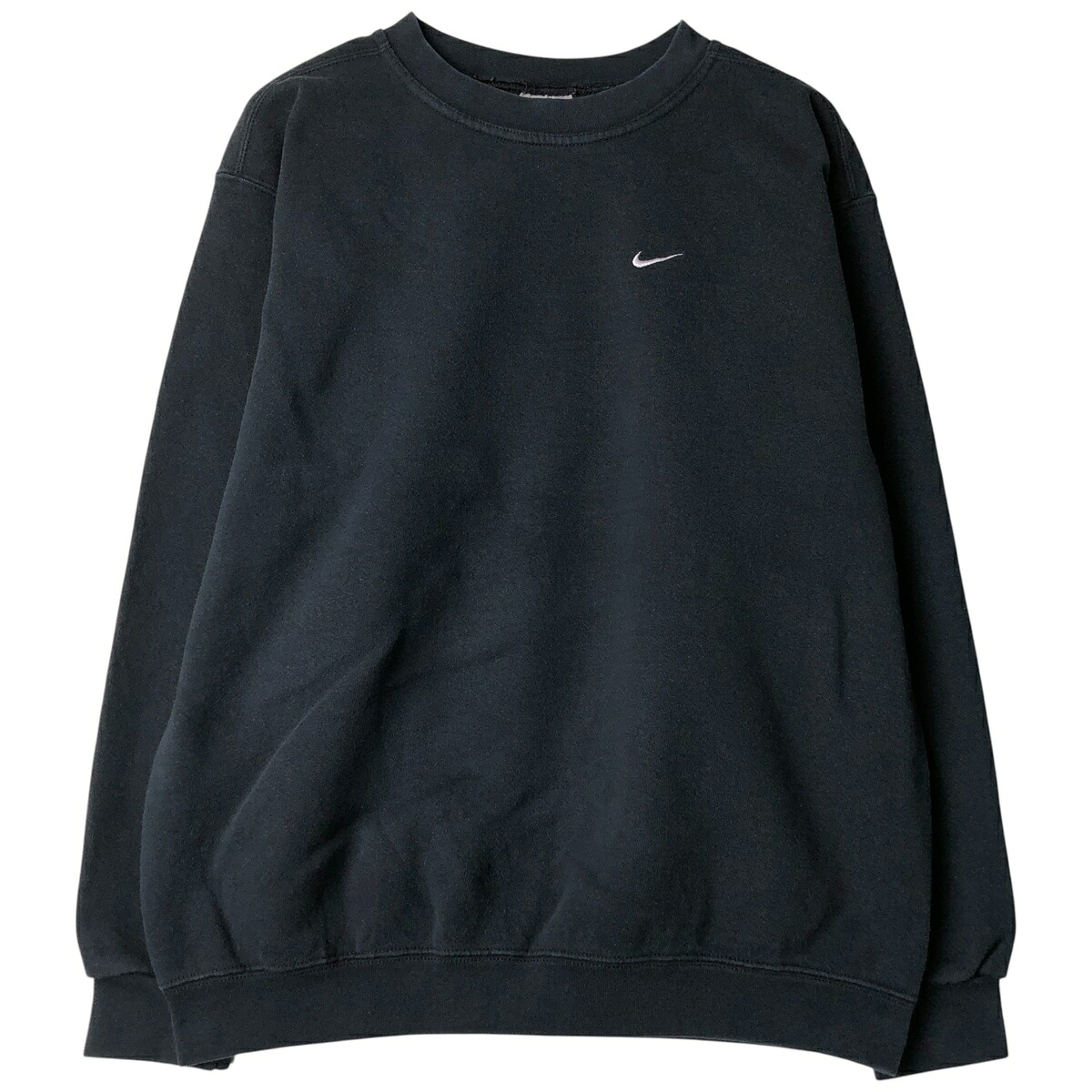 古着 90'S ナイキ NIKE ワンポイントロゴスウェットシャツ トレーナー USA製 メンズM相当 ヴィンテージ /eaa611953 【中古】 【260205】 【NH-2508】 ブラック系 春夏秋冬