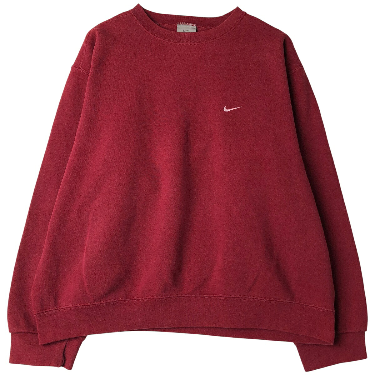 古着 00'S ナイキ NIKE ワンポイントロゴスウェットシャツ トレーナー USA製 メンズL相当 /eaa611958 【中古】 【260205】 【NH-2508】 レッド系 春夏秋冬