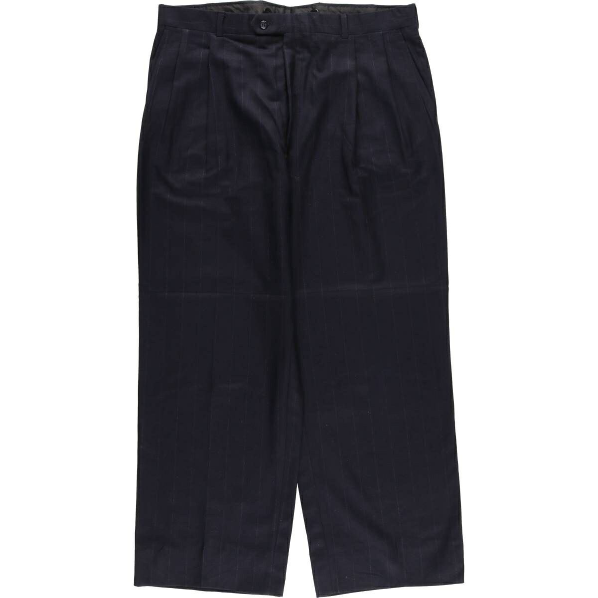古着 バーバリー Burberry's ストライプ柄 ツータック スラックスパンツ メンズw36相当 /eaa612043 【中古】 【260214】 ネイビー系 春夏秋冬