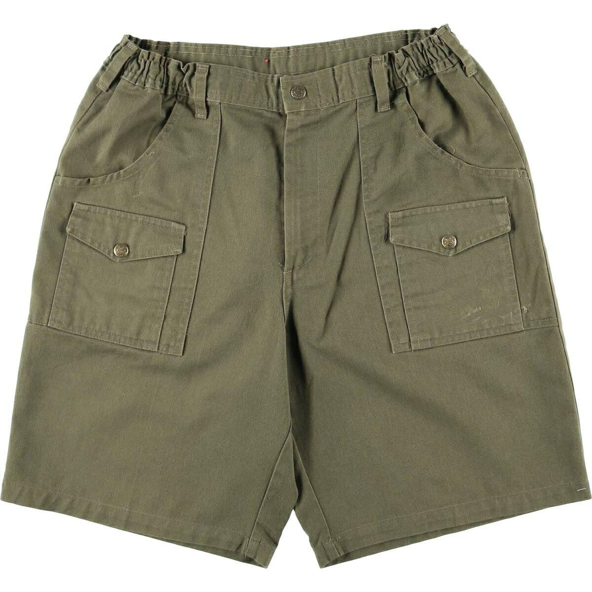 古着 ボーイスカウトパンツ ショーツ ショートパンツ メンズM相当 ジッパーフライ /eaa612066 【中古】 【260220】 カーキ系 春夏秋