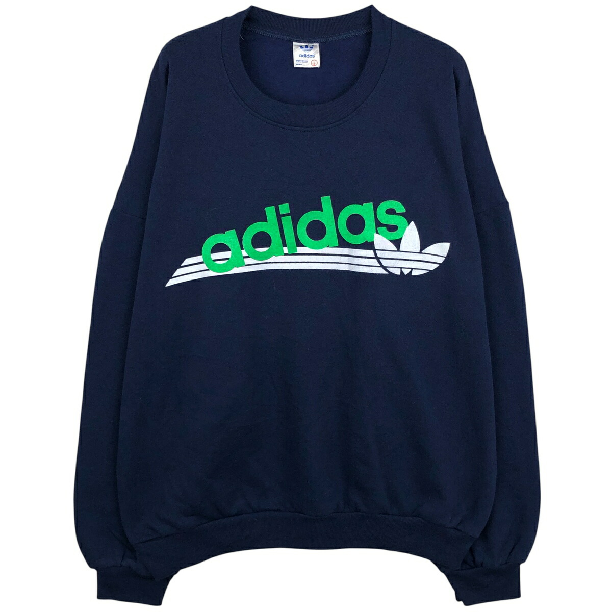 古着 ~90'S アディダス adidas ロゴスウェットシャツ トレーナー カナダ製 メンズL相当 ヴィンテージ /eaa612157 【中古】 【260214】 ネイビー系 春夏秋冬