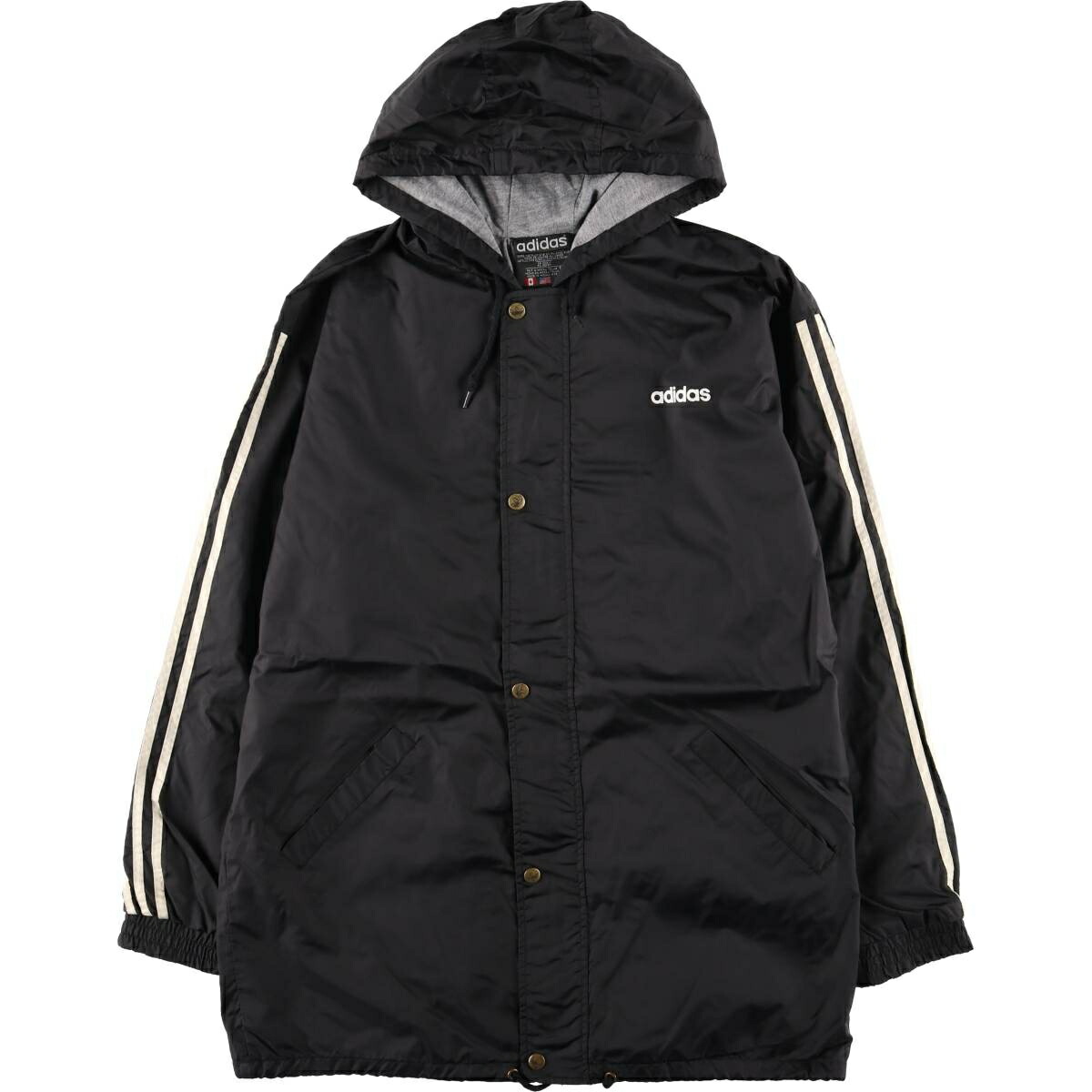 古着 80~90'S アディダス adidas ナイロンパーカー メンズS相当 ヴィンテージ /eaa612196 【中古】 【260220】 ブラック系 春秋冬