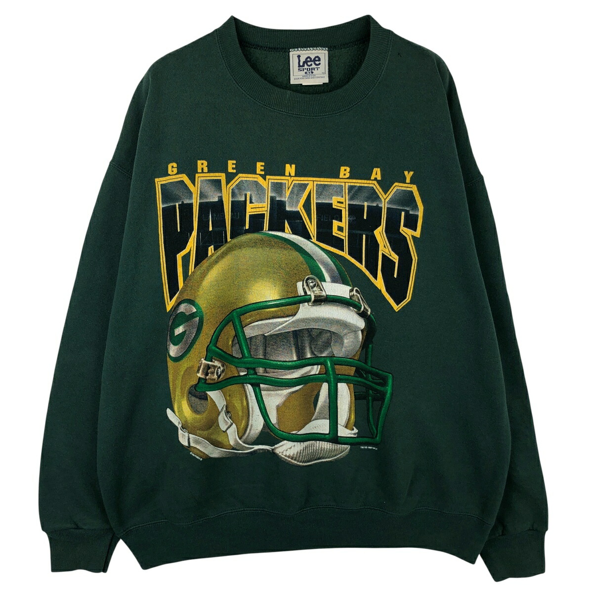 古着 90'S リー Lee SPORT NFL GREENBAY PACKERS グリーンベイパッカーズ プリントスウェットシャツ トレーナー USA製 メンズXL相当 ヴィンテージ /eaa612208 【中古】 【260213】 グリーン系 春夏秋冬
