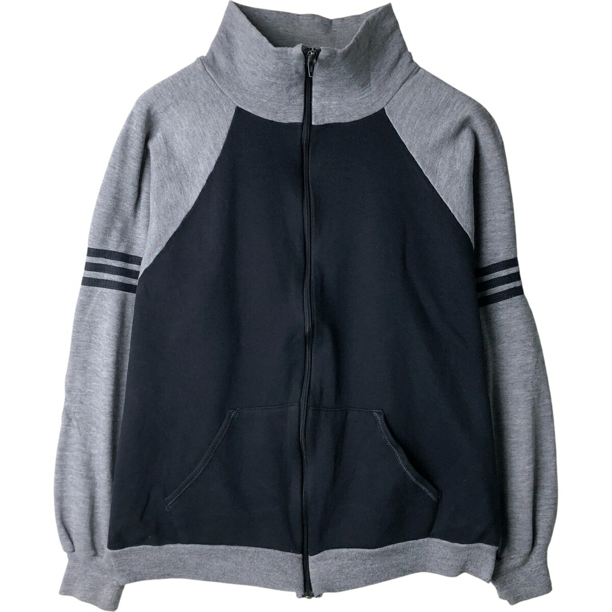 古着 80'S sportswear フルジップスウェットシャツ トレーナー USA製 メンズXL相当 ヴィンテージ /eaa612289 【中古】 【260215】 ブラック系 春夏秋冬