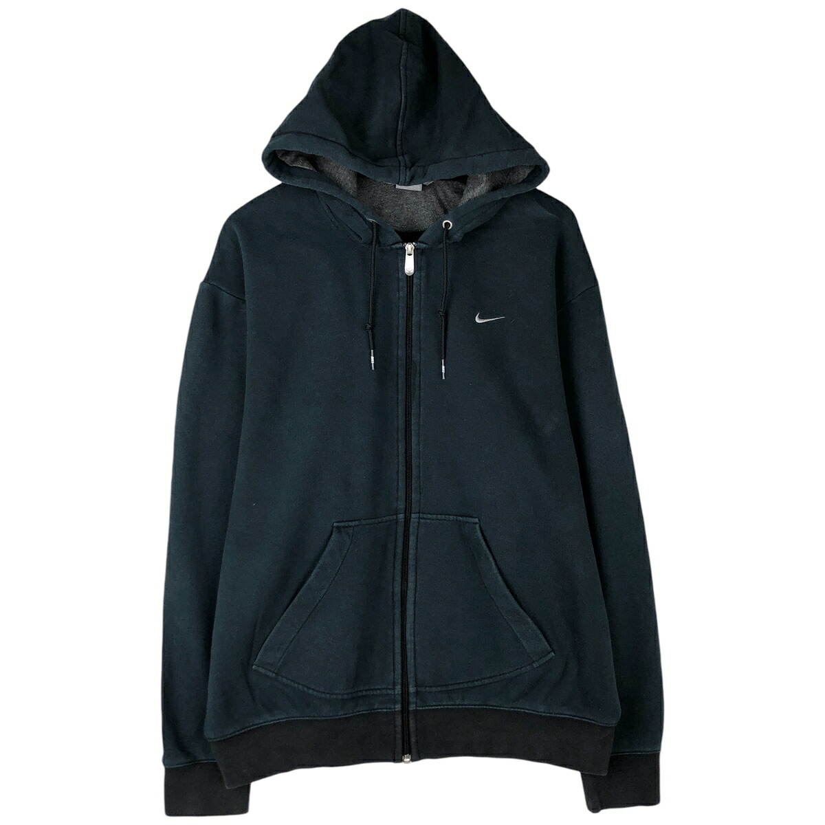 古着 00'S ナイキ NIKE スウェットフルジップパーカー メンズL相当 /eaa612297 【中古】 【260214】 ブラック系 春夏秋冬