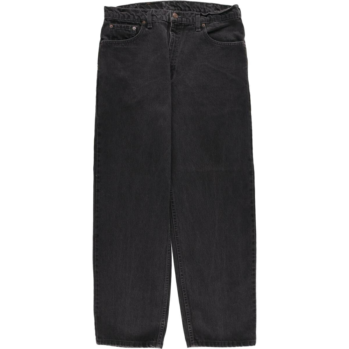 古着 90~00'S リーバイス Levi's 550 RELAXED FIT COUPE RELAX ブラックデニム テーパードデニムパンツ カナダ製 メンズw34相当 ヴィンテージ /eaa612453 【中古】 【260307】 ブラック系 春夏秋冬