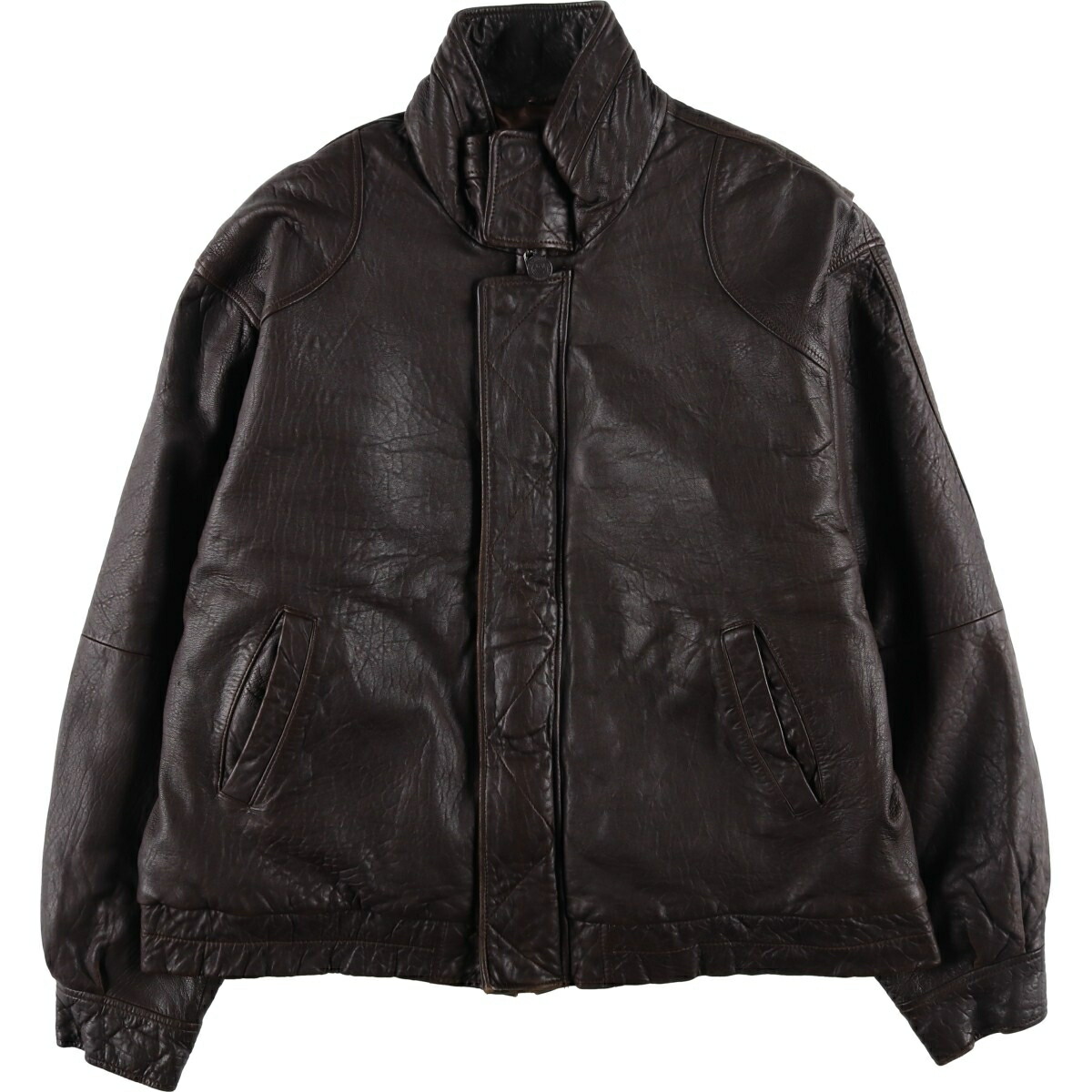 楽天市場】90年代 JOHN ASHFORD レザージャケット ブラック (メンズ L