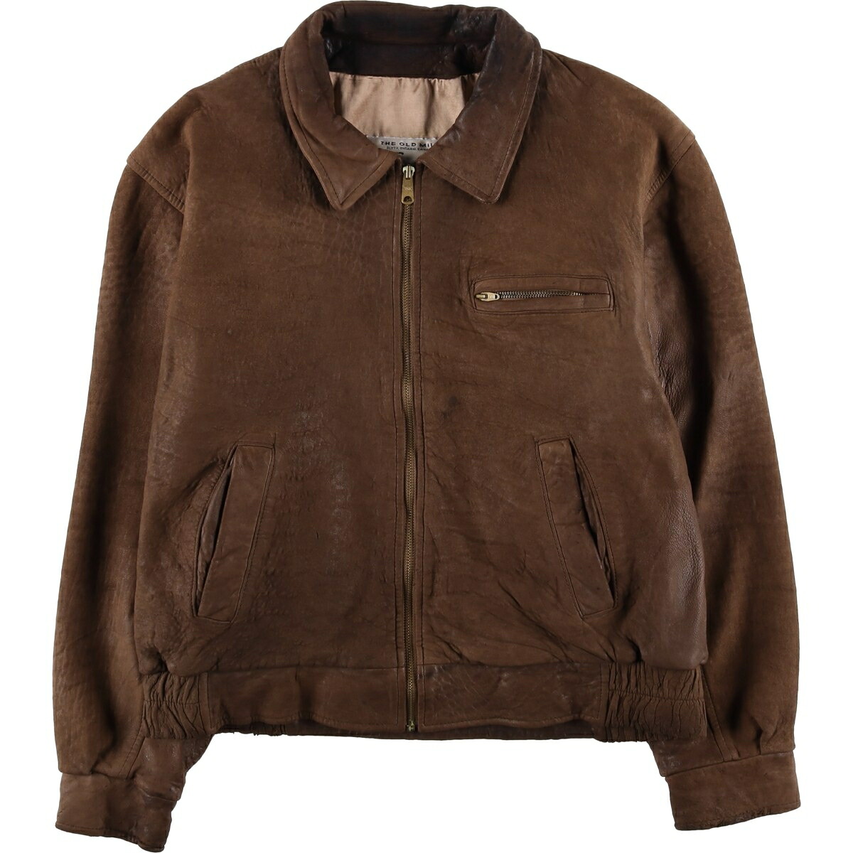 古着 Glen Laine スイングトップタイプ レザーブルゾン カナダ製 メンズL相当 /eaa612564 【中古】 【260220】 【SS2606_10｜古着屋JAM 13,385円
