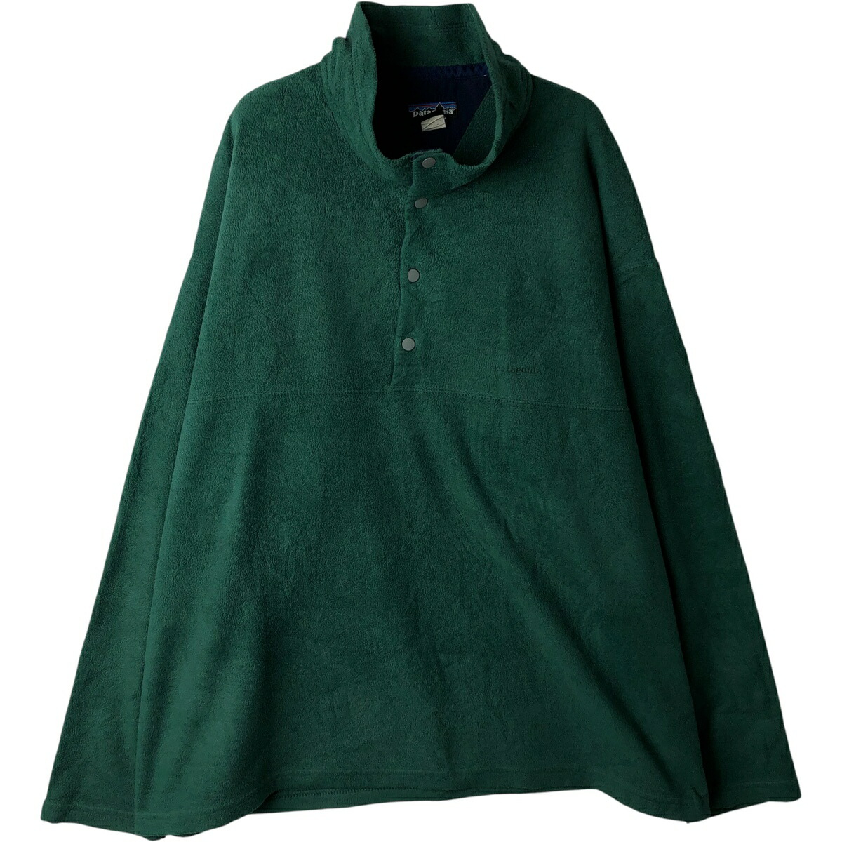 古着 90~00'S パタゴニア Patagonia ハーフスナップ フリースカットソー USA製 メンズL相当 /eaa612668 【中古】 【260214】 グリーン系 春秋冬