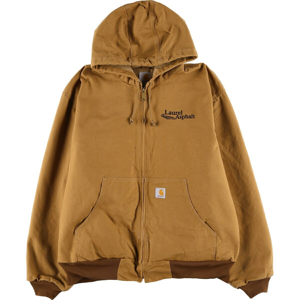 古着 カーハート Carhartt アクティブジャケット ダックフルジップパーカー USA製 メンズXXL相当 /eaa613104 【中古】 【260213】 イエロー系 春秋冬