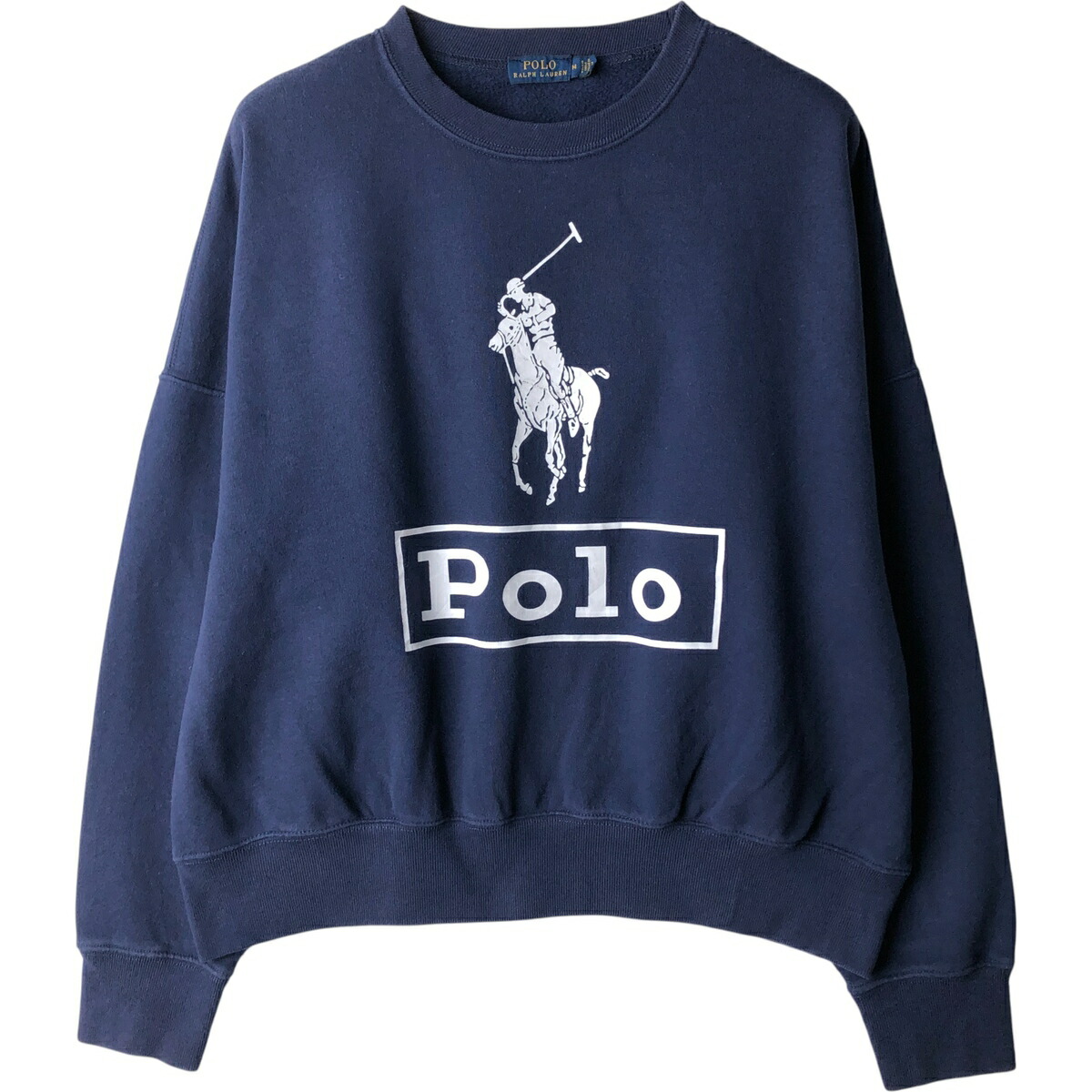 古着 ラルフローレン Ralph Lauren POLO RALPH LAUREN ビッグポニー ロゴスウェットシャツ トレーナー レディースM相当 /eaa613167 【中古】 【260215】 【ADEL/アデル】 ネイビー系 春夏秋冬 6,521円
