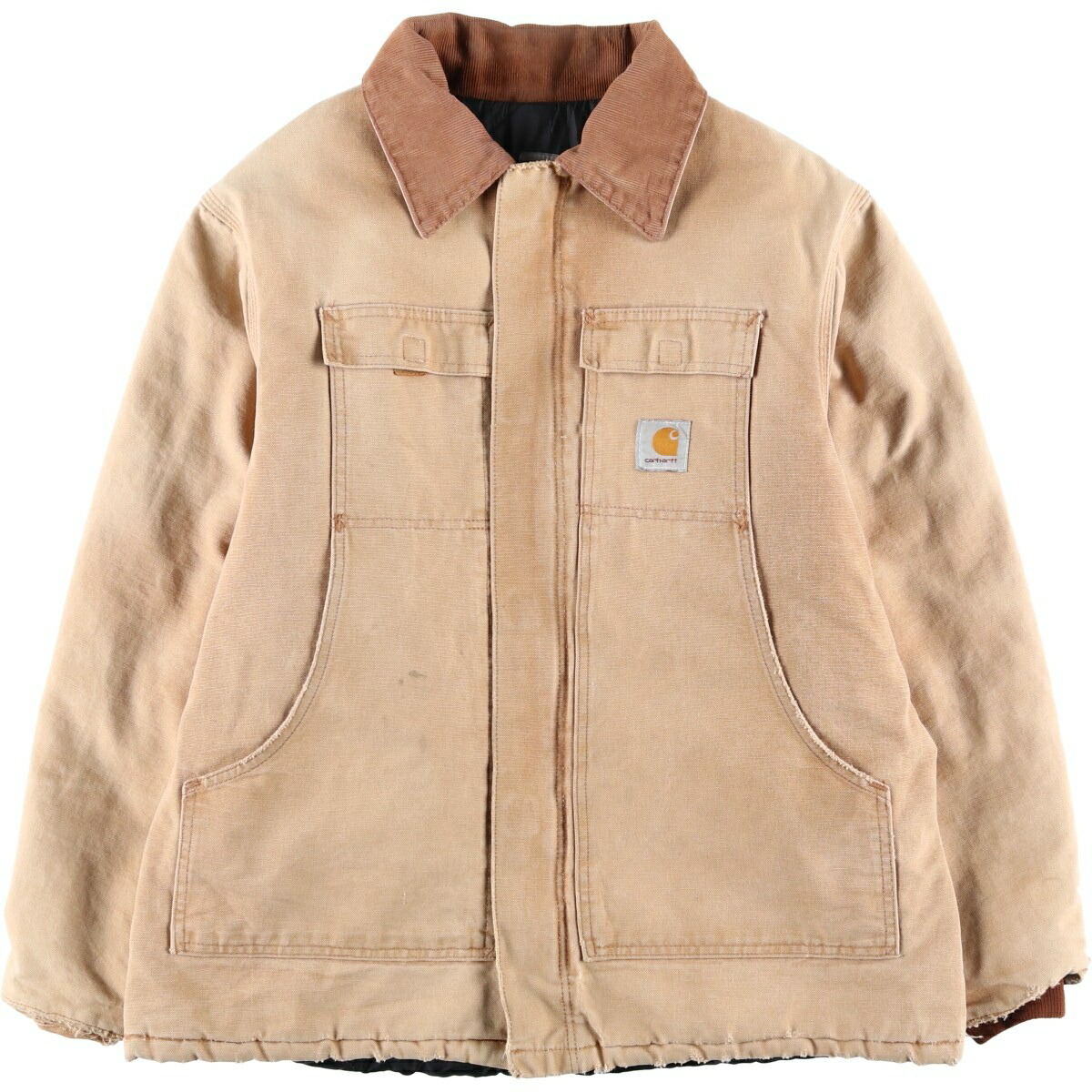 古着 カーハート Carhartt トラディショナルコート ダックワークジャケット メンズL相当 /eaa613321 【中古】 【260215】 ベージュ系 春秋冬