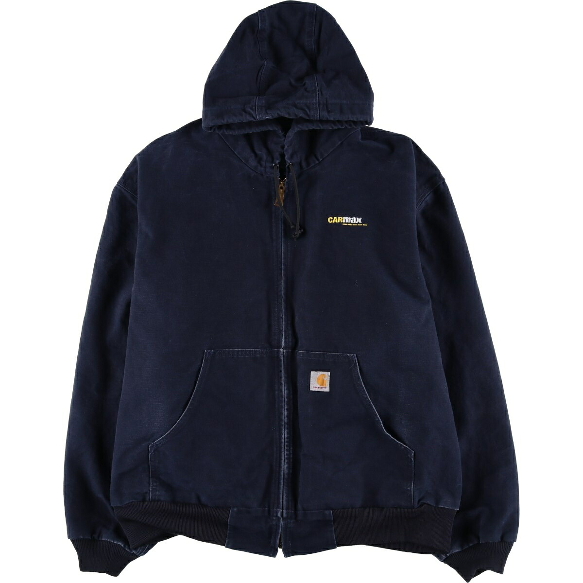 古着 カーハート Carhartt アクティブジャケット ダックフルジップパーカー USA製 メンズXXL相当 /eaa613323 【中古】 【260215】 ネイビー系 春秋冬