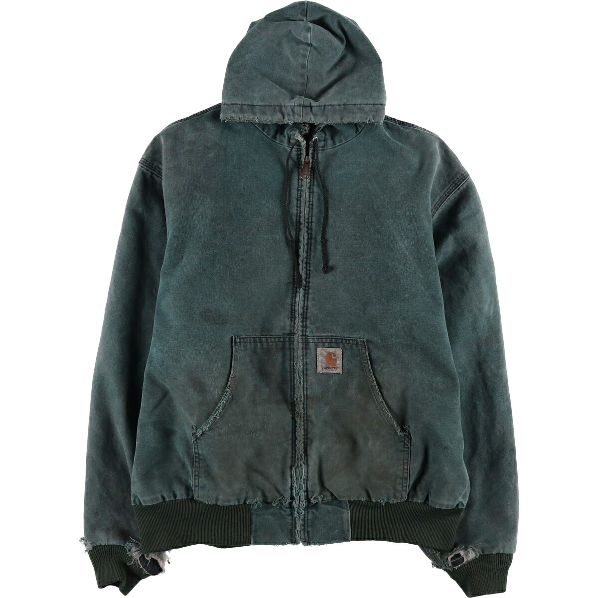 古着 80~90'S カーハート Carhartt アクティブジャケット 中綿入り ダックフルジップパーカー USA製 メンズXL相当 /eaa613324 【中古】 【260215】 ブルー系 春秋冬 27,968円