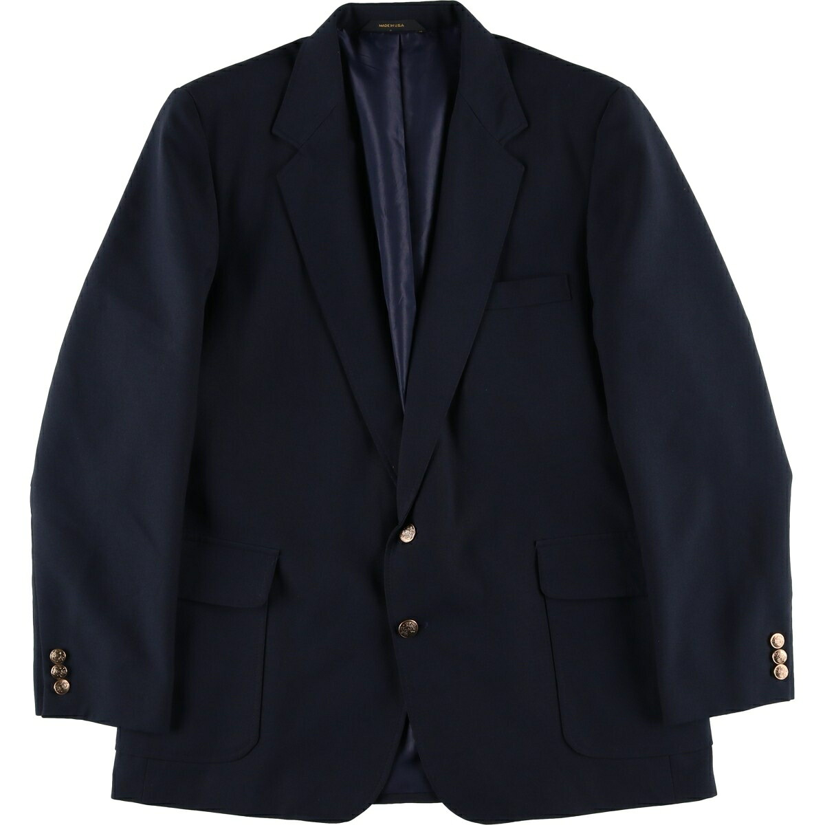 古着 ハガー HAGGAR 紺ブレザー テーラードジャケット USA製 メンズM相当 /eaa613375 【中古】 【260215】 ネイビー系 春秋冬