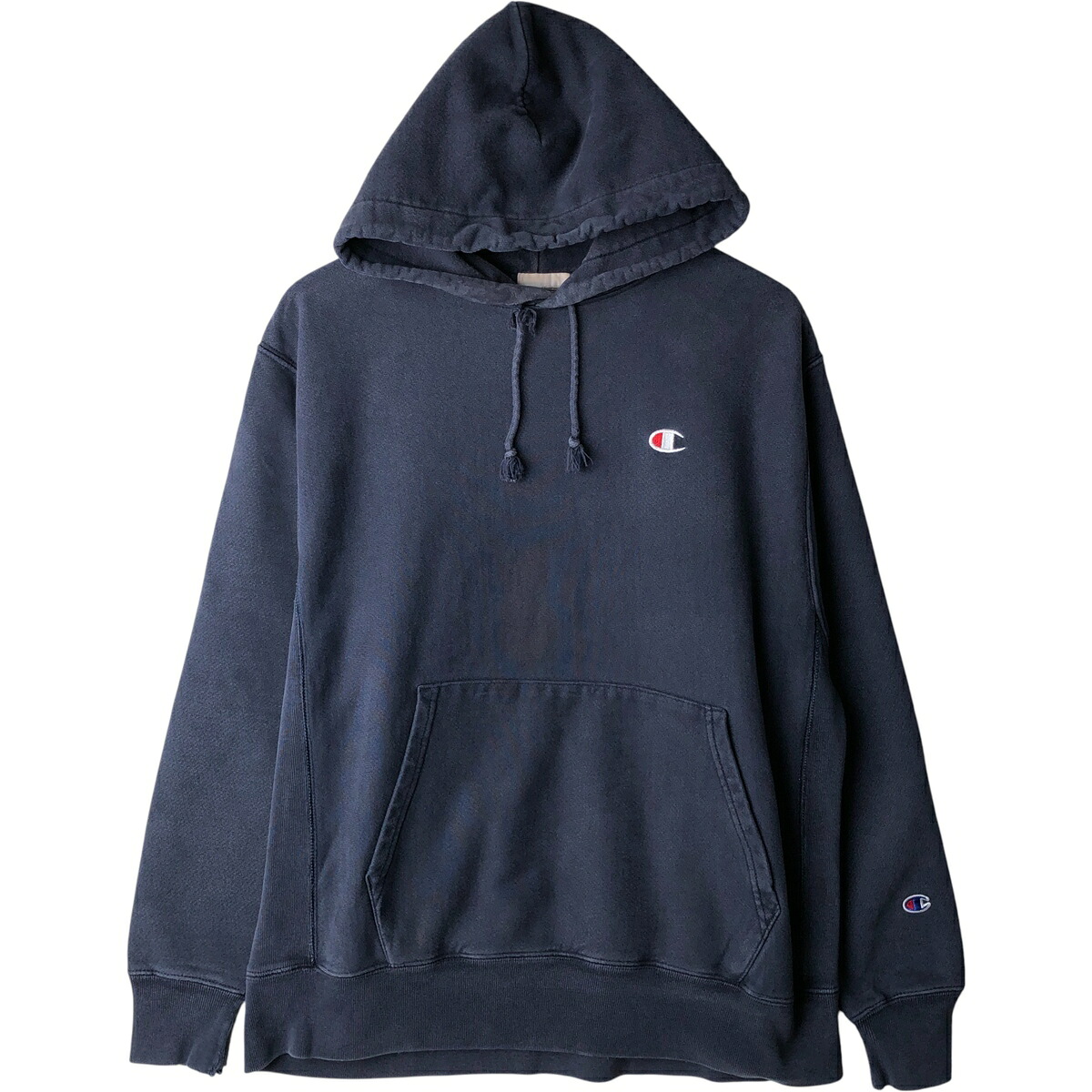 古着 チャンピオン Champion REVERSE WEAVE リバースウィーブ スウェットプルオーバーパーカー メンズL相当 /eaa613455 【中古】 【260220】 ネイビー系 春夏秋冬