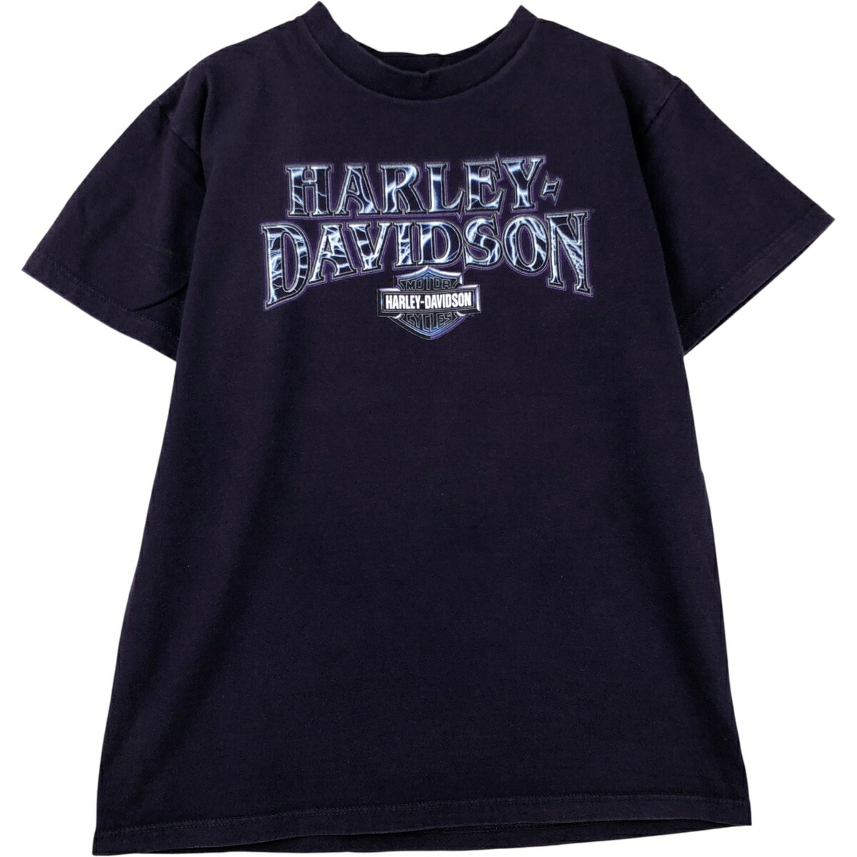 古着 00'S ハーレーダビッドソン Harley-Davidson モーターサイクル バイクTシャツ USA製 メンズM相当 /eaa613477 【中古】 【260220】 パープル系 春夏秋