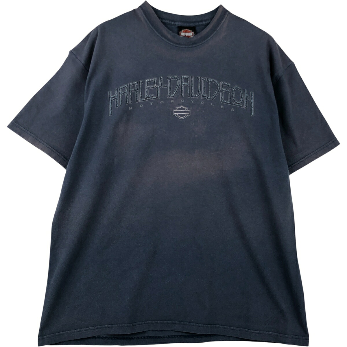 古着 00'S ハーレーダビッドソン Harley-Davidson モーターサイクル バイクTシャツ USA製 メンズXL相当 /eaa613478 【中古】 【260220】 ネイビー系 春夏秋