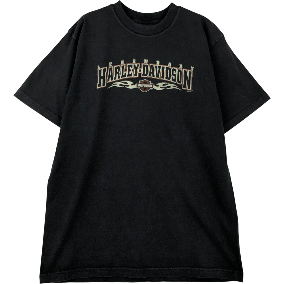 古着 00'S ハーレーダビッドソン Harley-Davidson モーターサイクル バイクTシャツ USA製 メンズL相当 /eaa613479 【中古】 【260220】 ブラック系 春夏秋