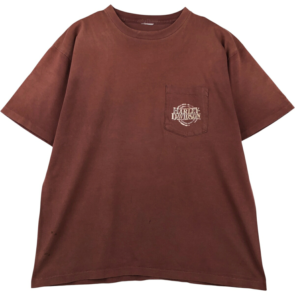 古着 00'S ハーレーダビッドソン Harley-Davidson 鷲柄 イーグル柄 モーターサイクル バイクTシャツ メンズXL相当 /eaa613480 【中古】 【260220】 ブラウン系 春夏秋