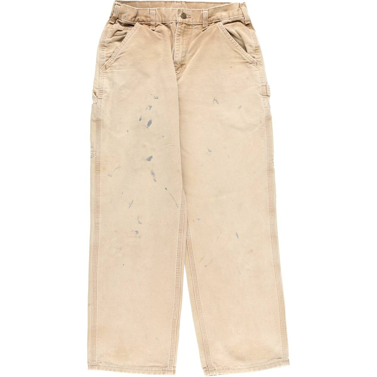 古着 カーハート Carhartt Original Dungaree Fit ペイント ダックペインターパンツ メンズw29相当 /eaa613559 【中古】 【260216】 ベージュ系 春夏秋冬
